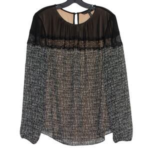 White House Black Market Top Business Casual Office Workwear Versatile Black 14